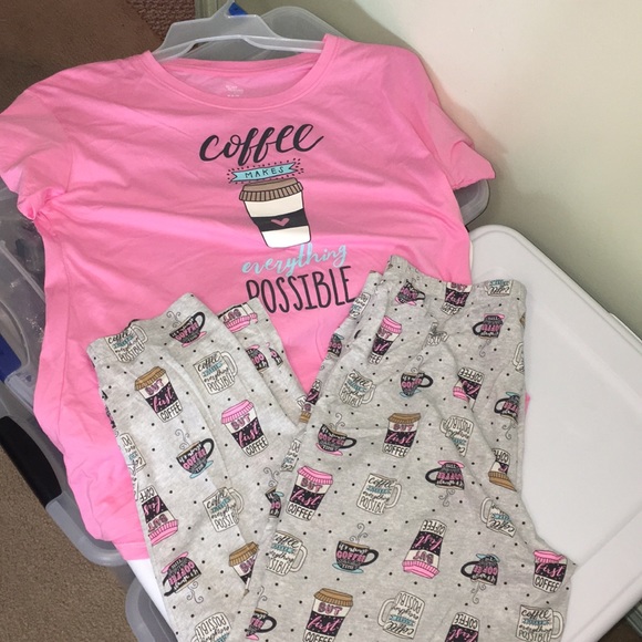 Secret Treasures Intimates Sleepwear Coffee Makes Everything